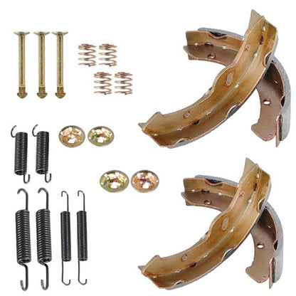 Solid Spare Golf Cart Brake Shoes& Spring Kit Fit For E-Z-GO TXT Medalist 1997-Up RXV 2008+