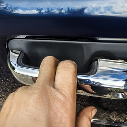 Solid Spare 4x Chrome Door Handle Cover Cap Trim Kit No SMKH For 2017-2020 Ford F-250/F-350