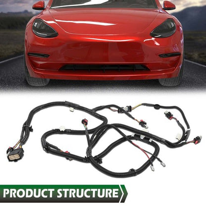 Solid Spare Fit For 2017-2022 Tesla Model 3 Front Bumper Park Assist Sensor Wiring Harness