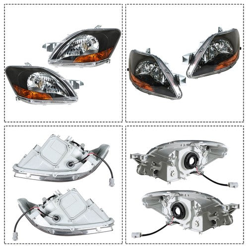 Solid Spare Driver+Passenger Side Fog Lights For 2007-2011 Toyota Yaris Halogen Headlights