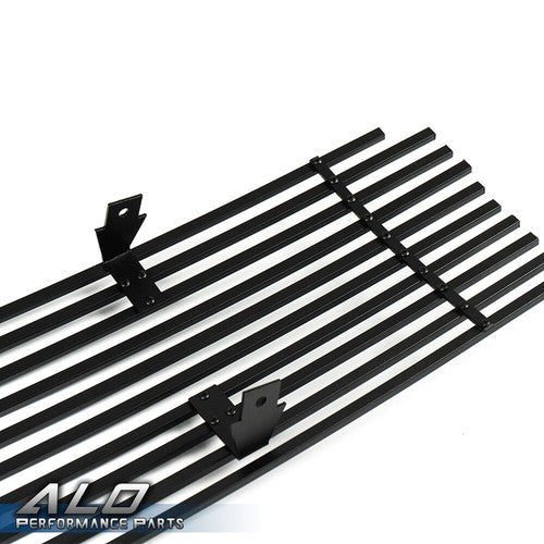 Solid Spare Fit For 2009-2014 Nissan Maxima Front Upper Bumper Black Billet Grille Insert