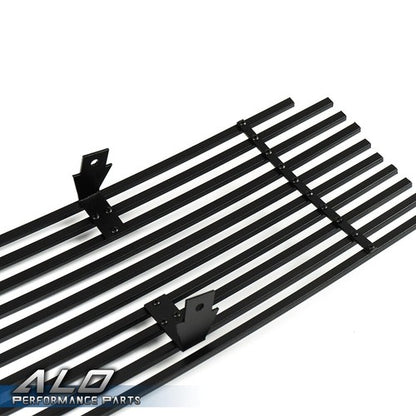 Solid Spare Fit For 2009-2014 Nissan Maxima Front Upper Bumper Black Billet Grille Insert