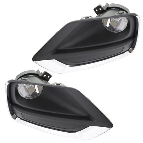 Solid Spare For Chevy Trax 2017-2018 Dr Right&Left Fog Lights Lamps w/Cover kits Halogen