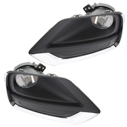 Solid Spare For Chevy Trax 2017-2018 Dr Right&Left Fog Lights Lamps w/Cover kits Halogen