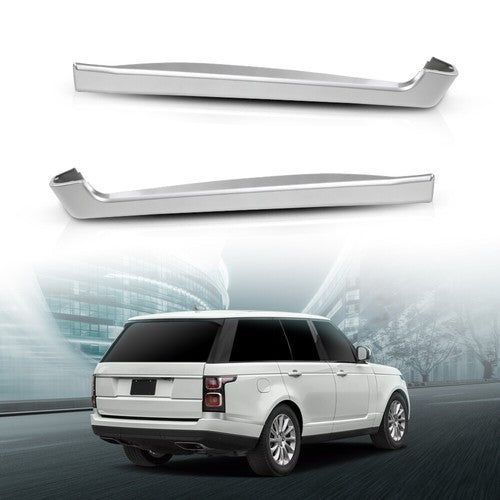Solid Spare Fit For 2013-2022 Land Rover Range Rover Rear Bumper Side Cladding Trim Silver