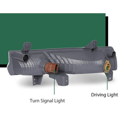 Solid Spare Fit For 18-21 Jeep Compass Front Bumper Parking Lights Left+Right Side