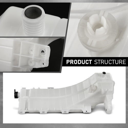 Solid Spare Coolant Reservoir Expansion Tank w/ Cap Fit For 2008 - 2018 Volvo Mack Truck