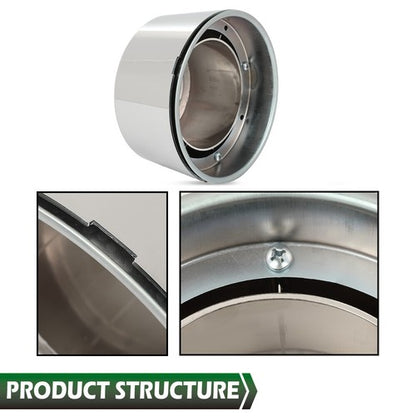 Solid Spare 4X 16 Inch Wheel Center Hub Caps Rim Nut Covers Fit For Ford Truck 8 Lug
