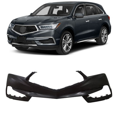 Solid Spare Fit For Acura MDX Plastic Primed Front Bumper Cover 2017 2018 2019 2020