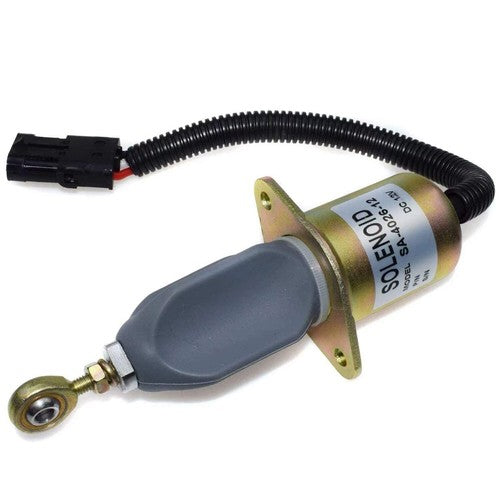Solid Spare New 12V Stop Solenoid for Gehl Skid Steer Loader SL4625 4625SX 4625DX Kubota