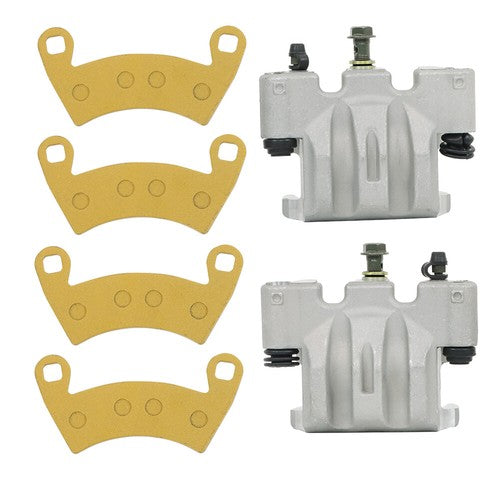 Solid Spare Front Left Right Brake Calipers w/Pads For Polaris Ranger Crew XP 900 / XP 1000