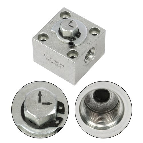 Solid Spare 2 Three Way Diverter Valves for 1-2 ton Chinese Mini Excavator w/ Quick Connects