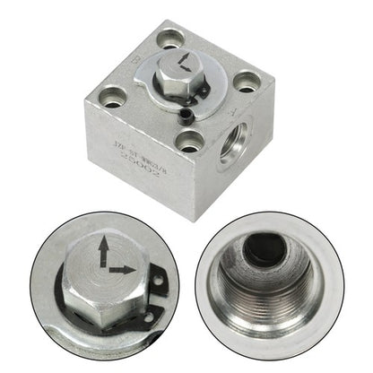 Solid Spare 2 Three Way Diverter Valves for 1-2 ton Chinese Mini Excavator w/ Quick Connects