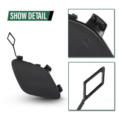 Solid Spare Fit For 15-18 Mercedes W205 C-Class Front Bumper Tow Hook Eye Cover A2058850324