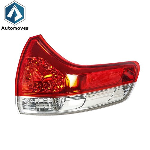Solid Spare Right Passenger Side Tail Light Fit ForToyota Sienna 2011-2014 New Chrome Red