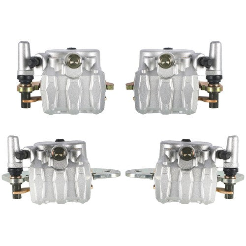 Solid Spare Front & Rear Brake Calipers Set For 2008-2013 Yamaha Rhino 700 YXR700 With Pads