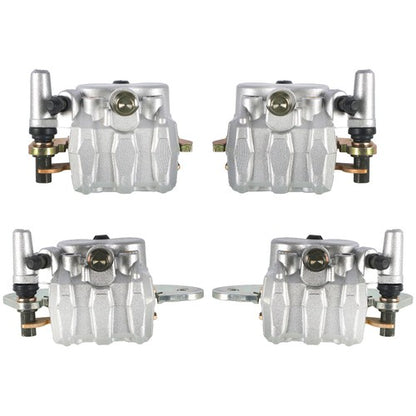 Solid Spare Front & Rear Brake Calipers Set For 2008-2013 Yamaha Rhino 700 YXR700 With Pads