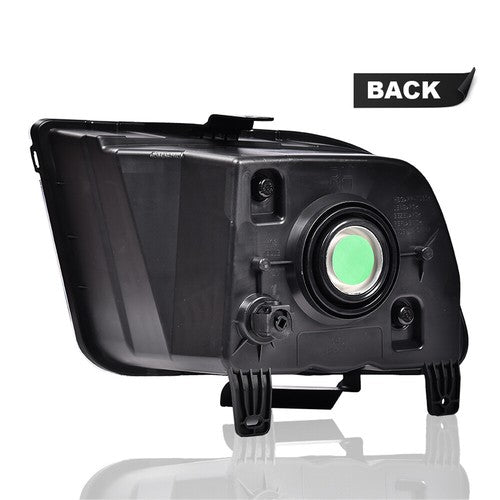 Solid Spare New Fit For 2005-2009 Ford Mustang Right Passenger Side Headlight Assembly Black
