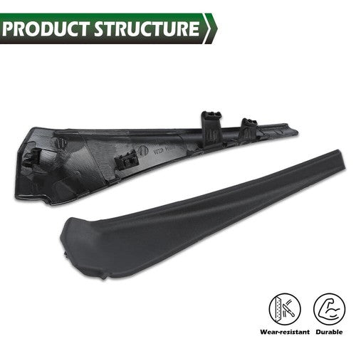Solid Spare Front Windshield Window Wiper Cowl Cover Panel Fit For 2014-2020 Nissan Rogue