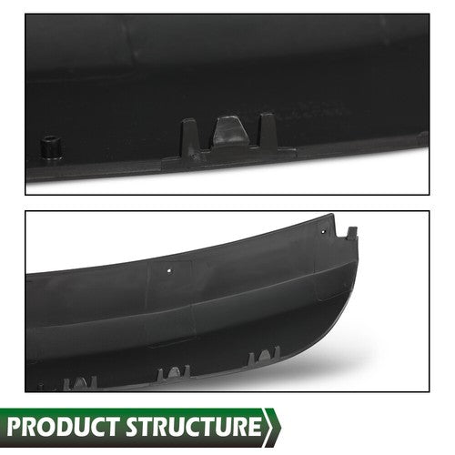 Solid Spare Front Bumper Face Bar Trim Molding Step Pad Fit For 2015-2022 Dodge Charger