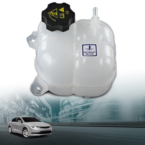 Solid Spare Coolant Reservoir Tank Fit For 2015-2017 Chrysler 200 2014-2018 Jeep Cherokee