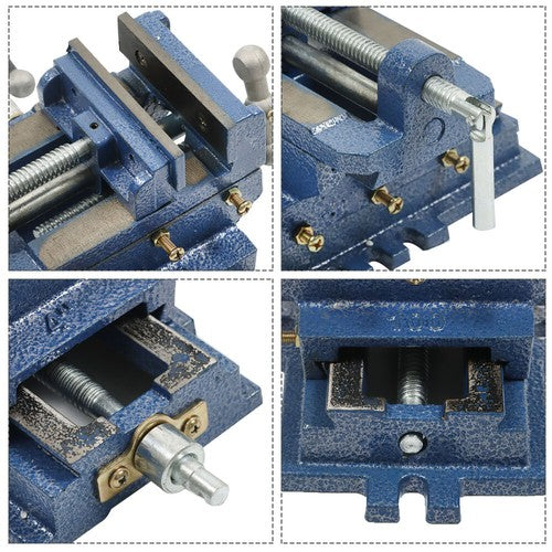Solid Spare 4 Inch Compound 2 Way X-Y Heavy Duty Vise Clamp Machine Drill Press Machine New