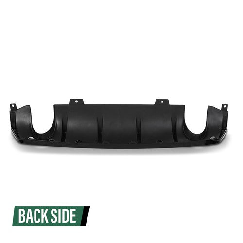 Solid Spare Fit For 2016-2021 Honda Civic Rear Bumper Lip Diffuser Splitter Spoiler Black