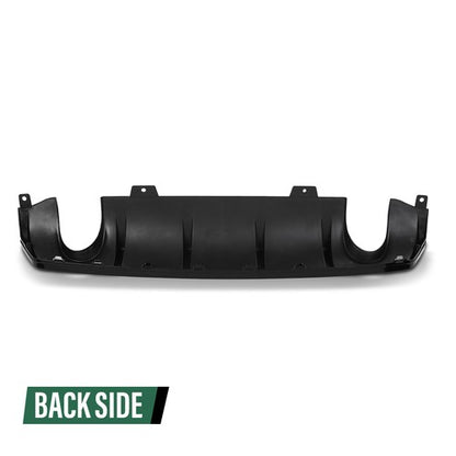Solid Spare Fit For 2016-2021 Honda Civic Rear Bumper Lip Diffuser Splitter Spoiler Black