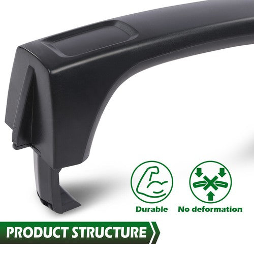 Solid Spare Fit For 2006-2010 Hummer H3 H3T Black Door Handle Outside Front & Rear Set of 5