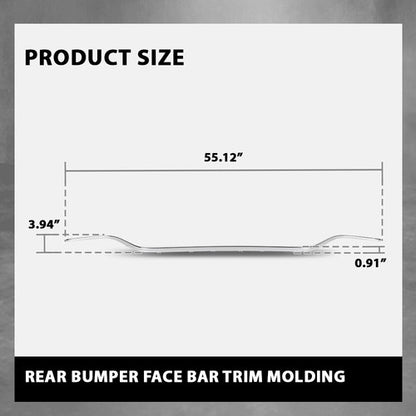 Solid Spare Rear Bumper Face Bar Trim Molding Fit For 2017-2022 Mercedes E Class Sedan