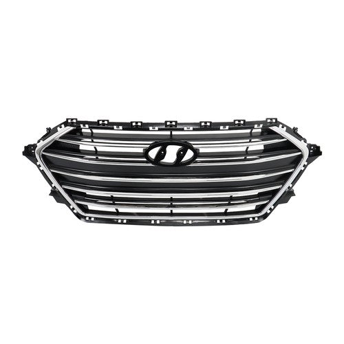 Solid Spare For Hyundai Elantra 2017 2018 Grille Radiator Cover Bumper Lid Set 7pcs Plastic
