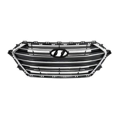 Solid Spare For Hyundai Elantra 2017 2018 Grille Radiator Cover Bumper Lid Set 7pcs Plastic