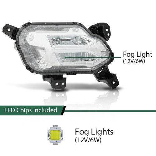 Solid Spare LED Daytime Running Light Fog Light Fit For 2021-2022 Kia Sorento Left Side