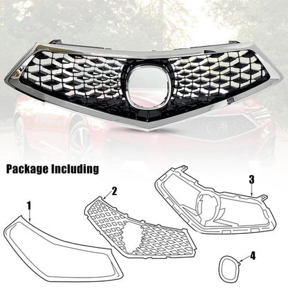 Fit  2018 2019 2020 Acura TLX Front Bumper Chrome Grille Grill Assembly
