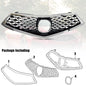 Fit  2018 2019 2020 Acura TLX Front Bumper Chrome Grille Grill Assembly