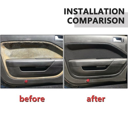 Solid Spare 2pcs Front Door Panel Black Insert Hard Cover Kit Fit For 05-09 Ford Mustang