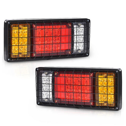 Solid Spare 2Pc 40 LED Tail Turn Signal Brake Reverse Running Lights Truck Trailer RV Camper