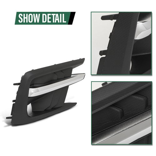 Solid Spare Fit For 2019-2024 Subaru Ascent Front Bumper Fog Light Bezel Lamp Trim Right
