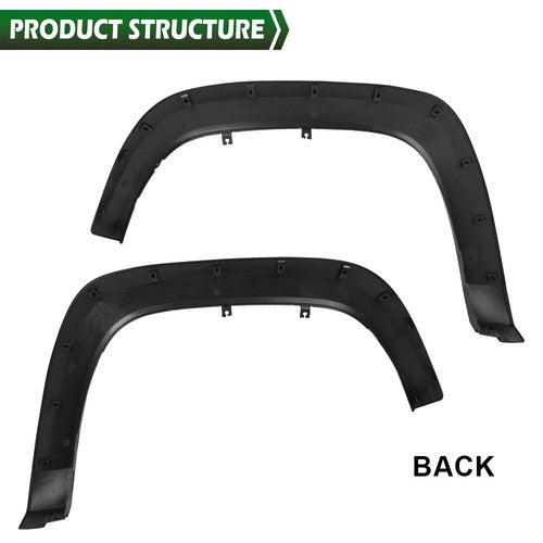Solid Spare Fit For 2016-2023 Toyota Tacoma Front Driver & Passenger Side Fender Flares