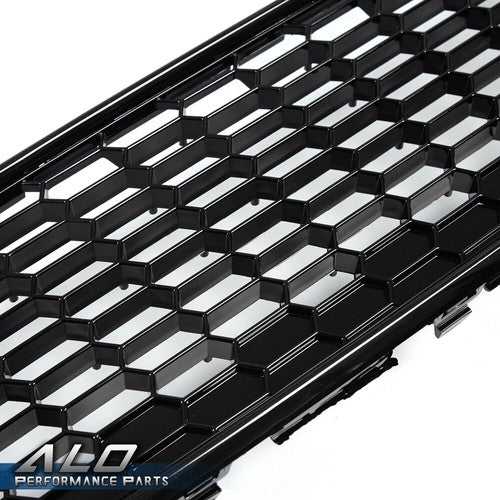 Solid Spare Black Front Upper Bumper Mesh Grille Fit For 2015-2018 Ford Focus S SE F1EZ8200B