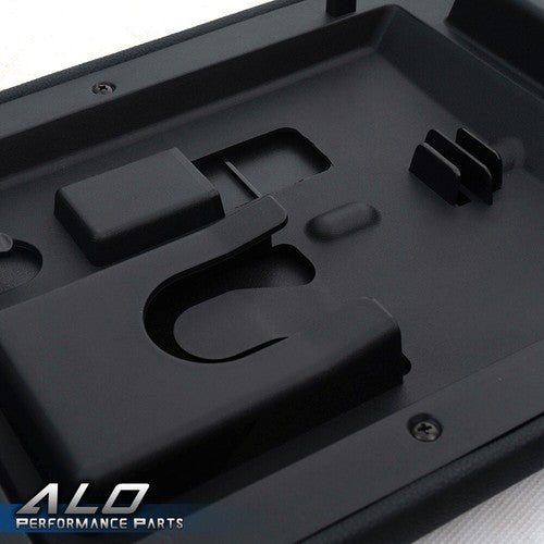 Solid Spare Leather Center Console Arm Rest Lid Cover Black Fit For 09-14 Ford F-150 Pickup