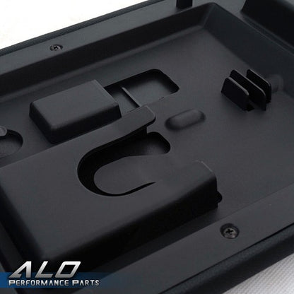 Solid Spare Leather Center Console Arm Rest Lid Cover Black Fit For 09-14 Ford F-150 Pickup