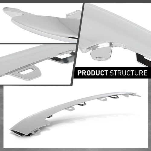 Solid Spare Fit For 18-20 Mercedes-Benz W222 S450/560 Front Bumper Trim Molding Left+Right