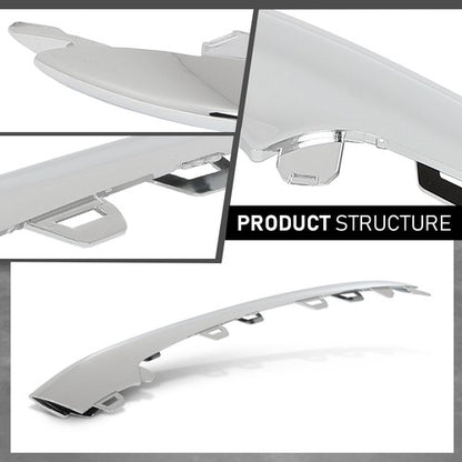 Solid Spare Fit For 18-20 Mercedes-Benz W222 S450/560 Front Bumper Trim Molding Left+Right