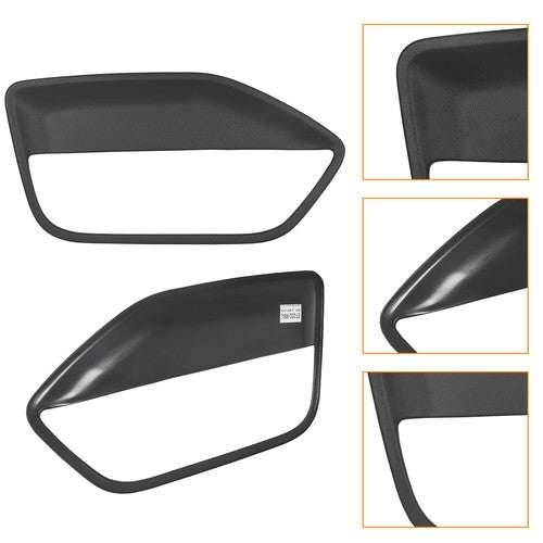 Solid Spare 2pcs Front Door Panel Black Insert Hard Cover Kit Fit For 05-09 Ford Mustang