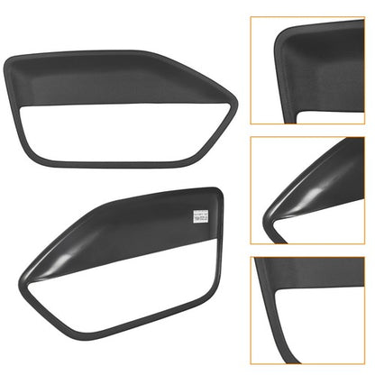 Solid Spare 2pcs Front Door Panel Black Insert Hard Cover Kit Fit For 05-09 Ford Mustang