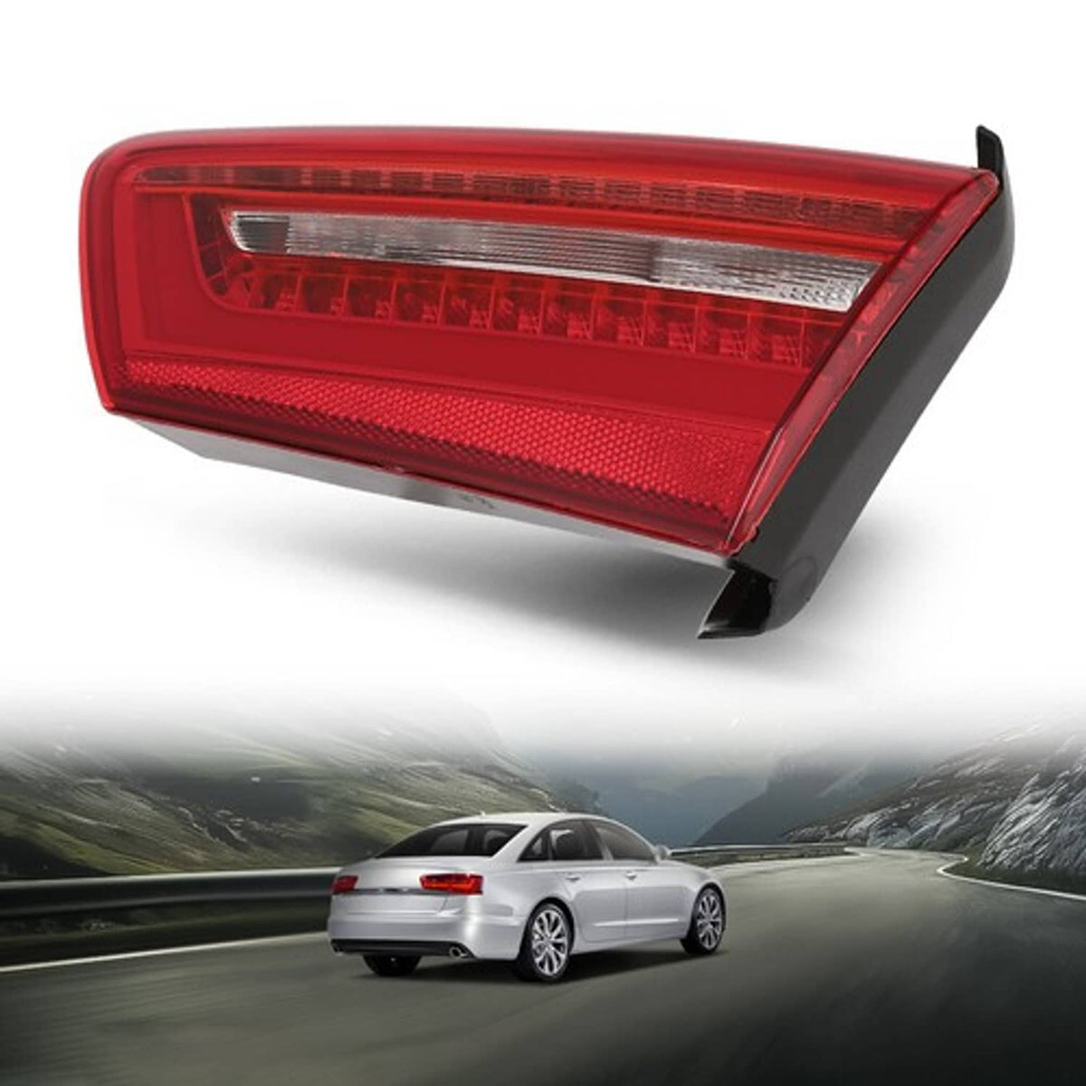 Solid Spare Fit For 2012-2015 Audi A6 C7 Sedan Trunk Inner Rear Tail Light Lamp Right Side