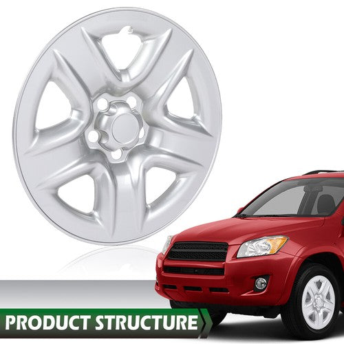 Solid Spare New Fit For 2006-2012 Toyota RAV4 5-Spoke 17?? Wheel Skin Hub Caps Covers