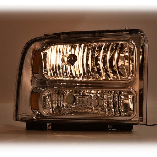 Solid Spare Conversion Headlights Fit For 1999-2004 Ford F250 F350 Ford Super Duty Excursion