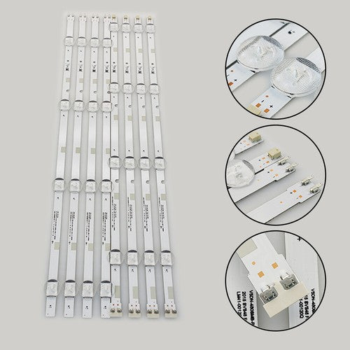 LED Backlight Strip(8)For Samsung UN48J5000AFXZA UN48J5000AF UN48J6200 UN48J5000